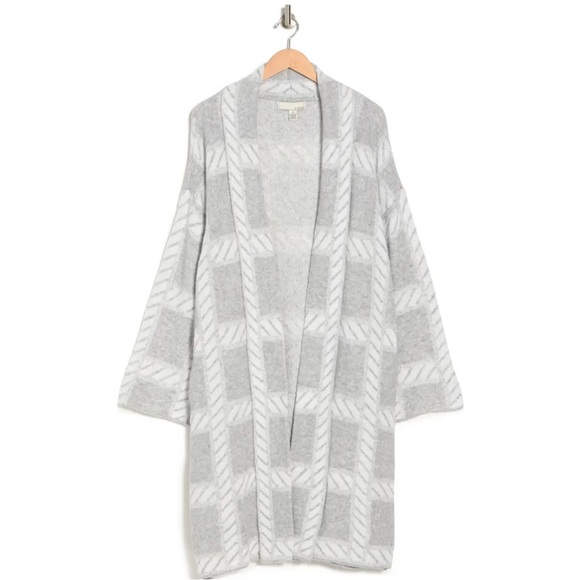 By Design Gray Chloe Oversize Long Cardigan, Size 2X, NWT - Picture 2 of 9